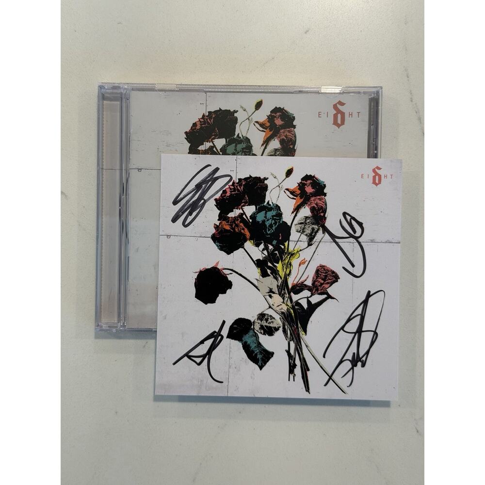 Shinedown - Ei8ht CD & Art Card Hand Signed By Band AUTOGRAPHED #4